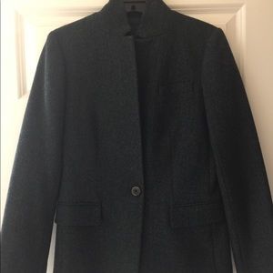 J. Crew Dark Green Tweed Regent Blazer
